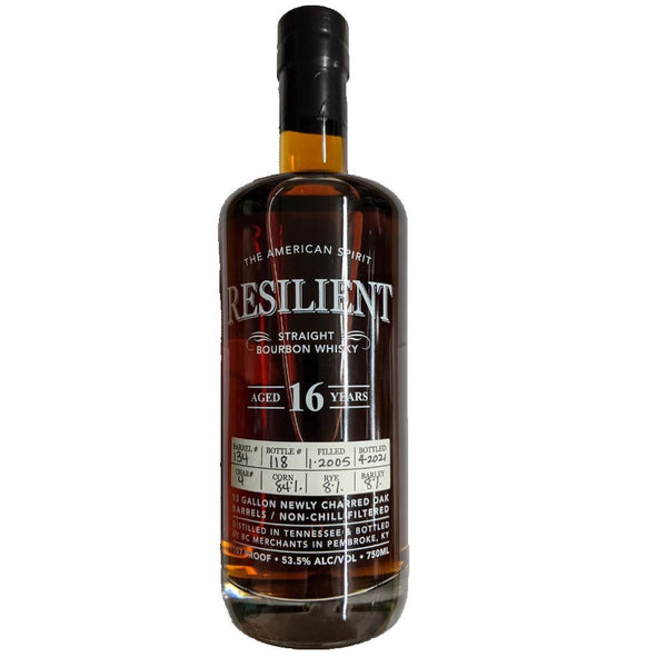 Resilient 16 Year Old Straight Bourbon Barrel #185