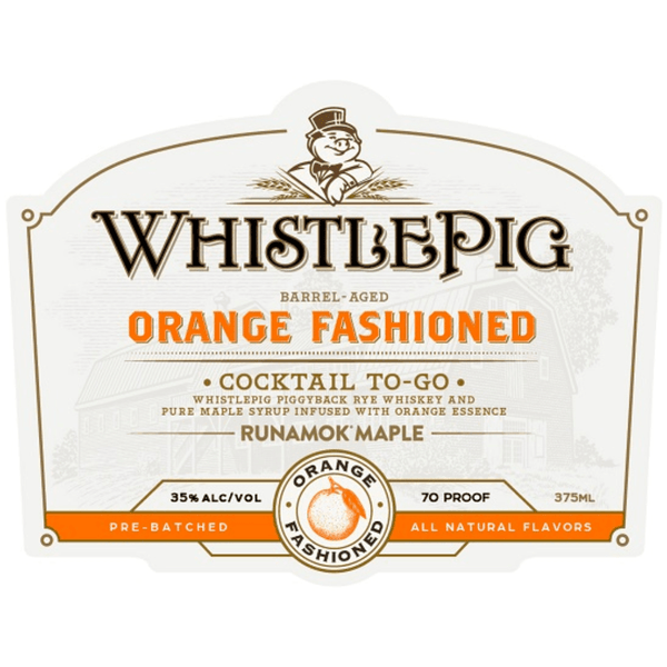 WhistlePig Orange Fashioned Cocktail To-Go Canned Cocktails WhistlePig