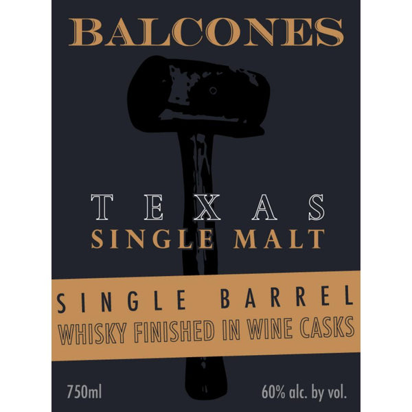 Balcones Single Barrel Whiskey Finished In Wine Casks