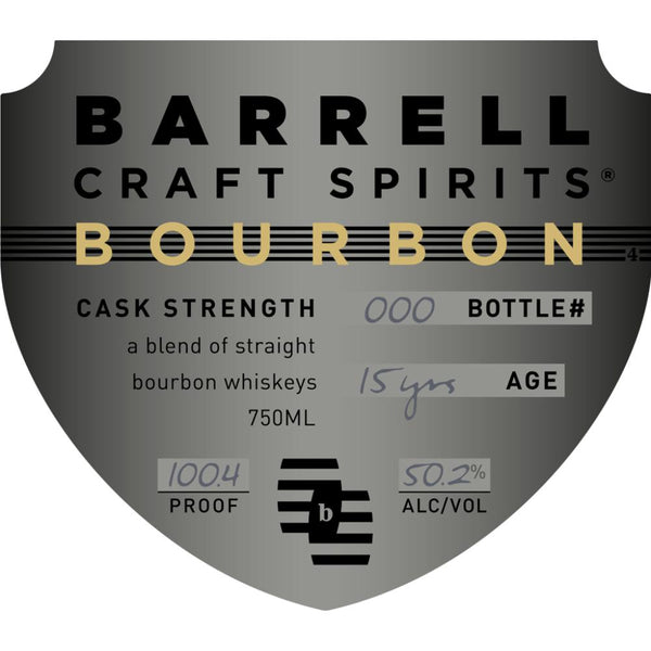Barrell Bourbon 15 Year Old Cask Strength Blended Bourbon