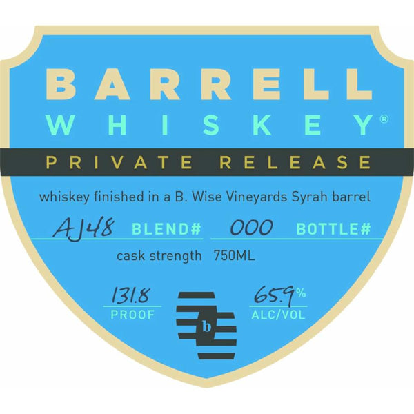 Barrell Whiskey Private Release AJ48