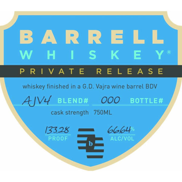 Barrell Whiskey Private Release AJV4