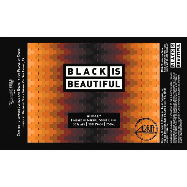 Black Is Beautiful Imperial Stout Cask Finished Whiskey