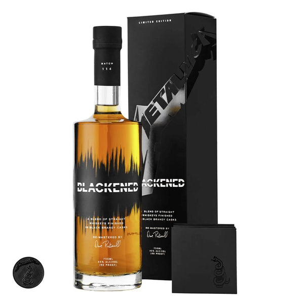 Blackened Limited Edition Black Album Whiskey Pack By Metallica