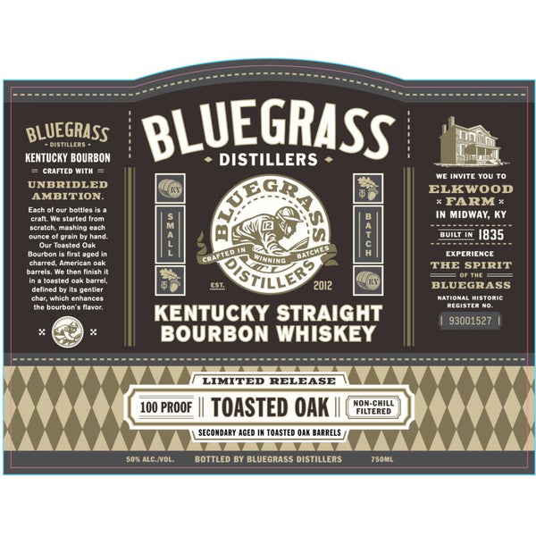 Bluegrass Kentucky Straight Bourbon Toasted Oak