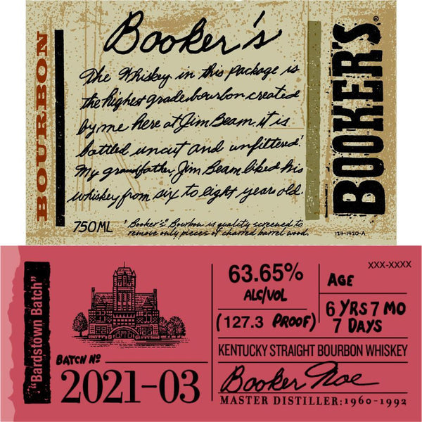 Booker's Bourbon Bardstown Batch 2021-03