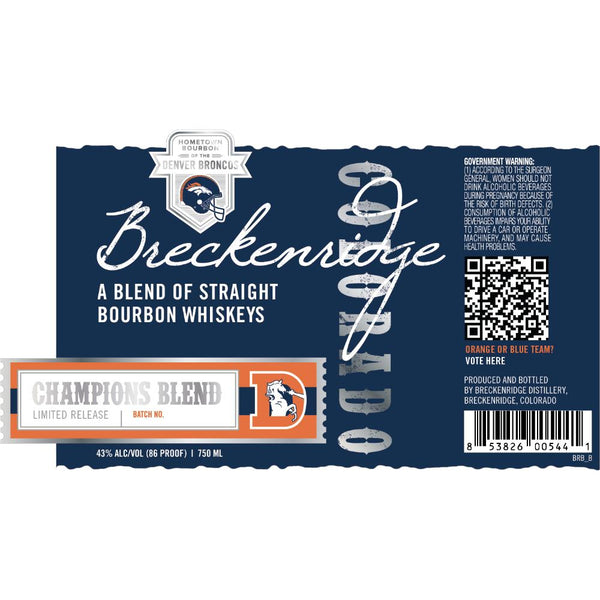 Breckenridge Champions Blend Bourbon