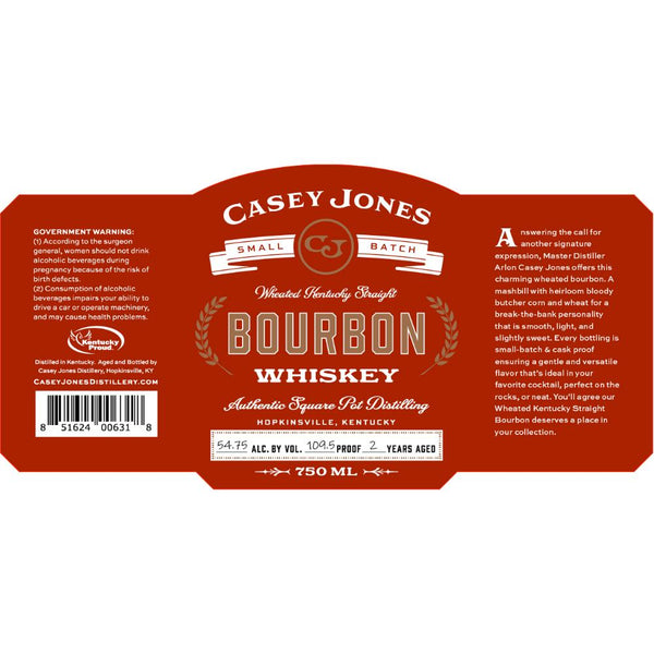 Casey Jones Wheated Kentucky Straight Bourbon