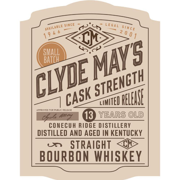 Clyde May's Cask Strength 13 Year Old