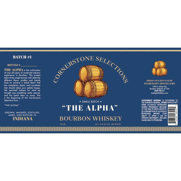 Cornerstone Selections “The Alpha” Bourbon