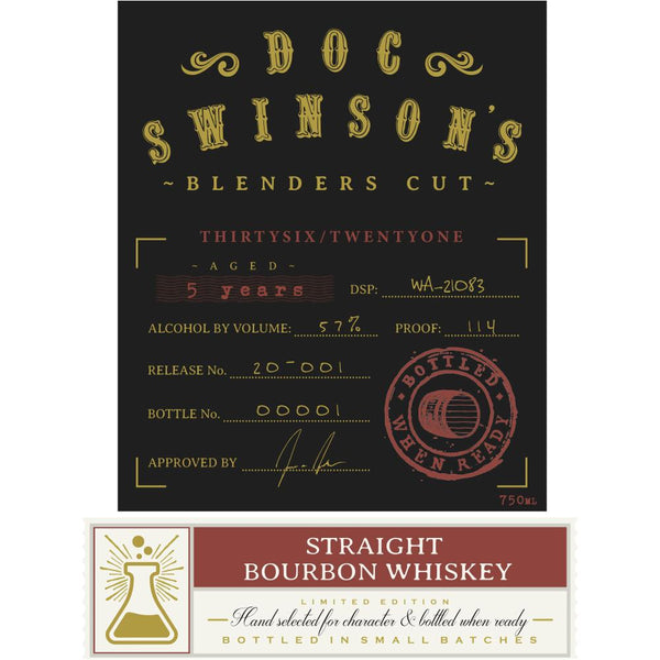 Doc Swinson’s Blender’s Cut Straight Bourbon