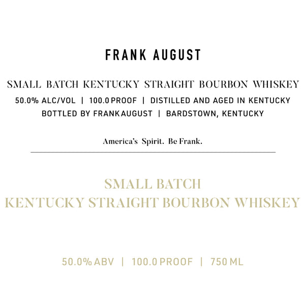 Frank August Small Batch Bourbon