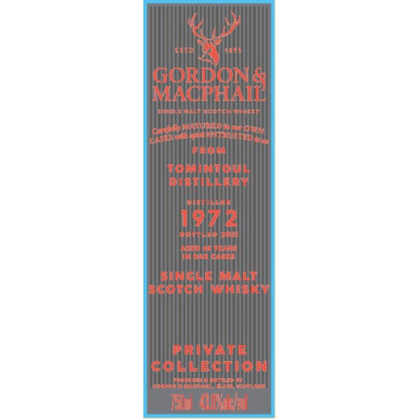 Gordon & Macphail Tomintoul Distillery 48 Year Old Single Malt Scotch