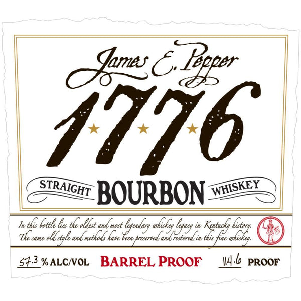 James E. Pepper 1776 Barrel Proof Bourbon