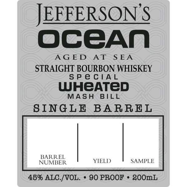 Jefferson's Ocean Special Wheated Mash Bill Single Barrel