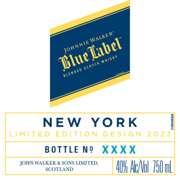 Johnnie Walker Blue Label New York Limited Edition Design 2023