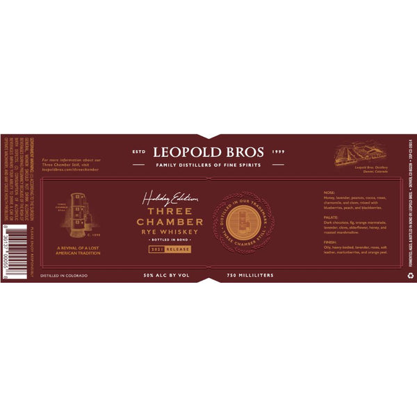 Leopold Bros Three Chamber Bottled in Bond Rye
