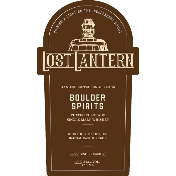 Lost Lantern Boulder Spirits Peated Colorado Single Malt