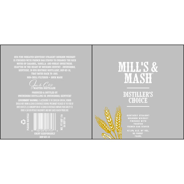 Mill's & Mash Distiller's Choice Kentucky Straight Bourbon