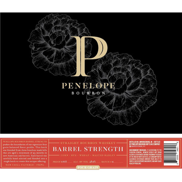 Penelope Bourbon Barrel Strength Four Grain Batch #4