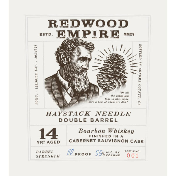 Redwood Empire Haystack Needle 14 Year Old Bourbon Finished in a Cabernet Sauvignon Cask