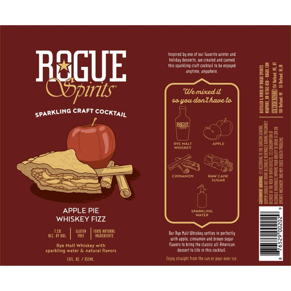 Rogue Apple Pie Whiskey Fizz Craft Cocktail