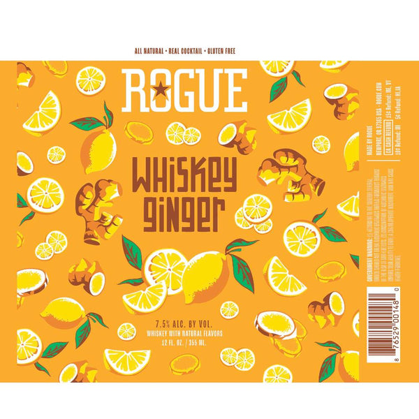 Rogue Whiskey Ginger Canned Cocktail