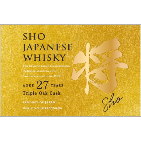 Sho 27 Year Old Triple Oak Cask Whisky
