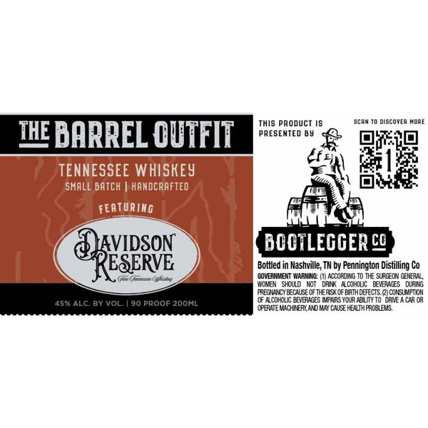 The Barrel Outfit Davidson Reserve Tennessee Whiskey