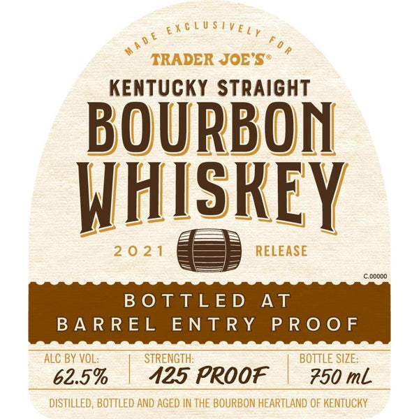 Trader Joe's Bourbon Barrel Entry Proof