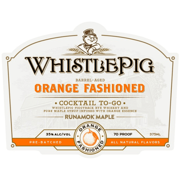 WhistlePig Orange Fashioned Cocktail To-Go Canned Cocktails WhistlePig 