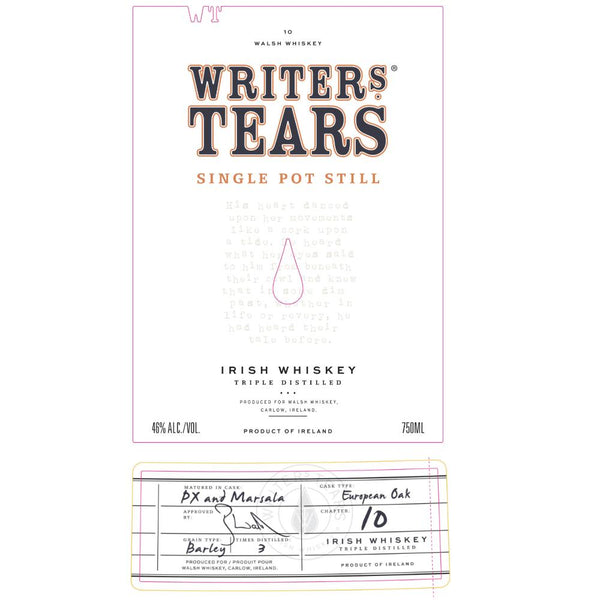 Writers’ Tears Single Pot Still Whiskey