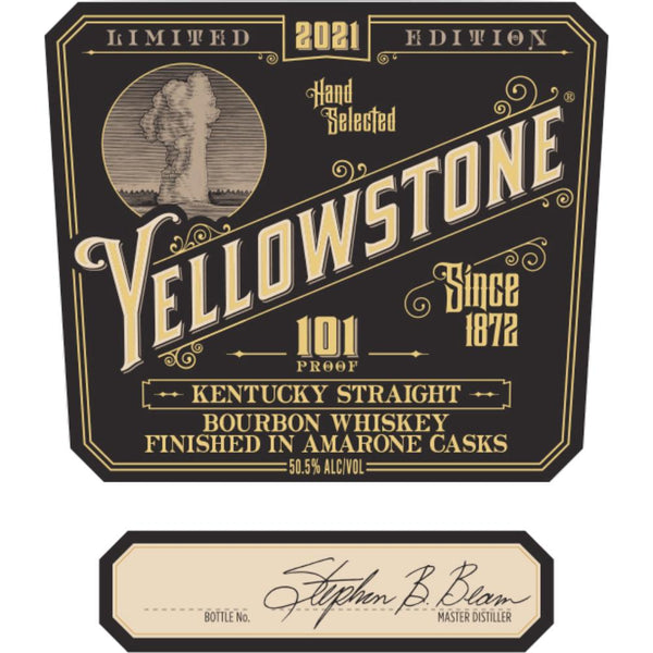 Yellowstone 101 Proof Limited Edition 2021 Finished In Amarone Barrels