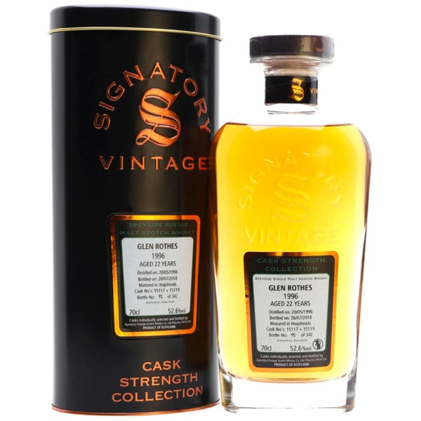 Signatory Cask Strength GlenRothes 1997 22 Year Old Single Barrel Single Malt Whisky